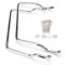 Alamor Satteltasche Chrom Halterung Für Yamaha V-Star Dragstar Xvs 400 650 Classic