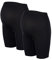 Herzmutter Culotte Maternité - Panty-Culotte Grossesse - Anti Frottement Cuisse - sous-vêtements Maternité - sous Robe - Shorty Grossesse - sans Couture - OekoTex100-5520 (S/M, Noir, 2X)