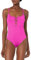La Blanca Women's Island Goddess Strappy Convertible One Piece Swimsuit, Electric Pink, 14