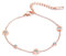 Kim Johanson Edelstahl Damen Fußkettchen *22 Styles* in Roségold mit einem extra starken Karabinerverschluss inkl. Schmuckbeutel (Timeless.)