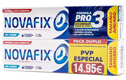 Pack Novafix 2x70 g envase ahorro