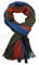 Rotfuchs Strickschal Herrenschal Damenschal Unisex Wolle gestreift feinstrick (Orange braun)