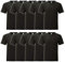 Fruit of the Loom 10er Pack Iconic T Herren T-Shirt Sparpack Größe S - 5XL, Größe:XL, Farbe:10x schwarz
