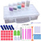 TOPSEAS 124PCS DIY Diamante de Pintura Herramientas Kit Diamond Painting con Kits de Caja de Almacenamiento de 64 Compartimento para Organizador Pierdas, Diamantes, Joyas, Manicura de Uñas