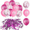 Luftballons 18 Jahre Geburtstag,30 Stück Deko 18. Geburtstags Mädchen Frauen,Luftballon 18. Geburtstagsdeko Rosa,18 Alles Gute zum Geburtstag Ballons,18th Birthday Ballon für Freundin Tochter