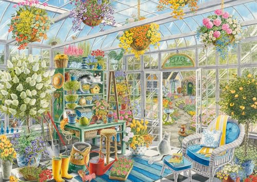 Ravensburger Greenhouse Heaven Jigsaw Puzzles for Adults and Kids Age 9 Years Up - 300 Pieces Large Format - 2024 Edition