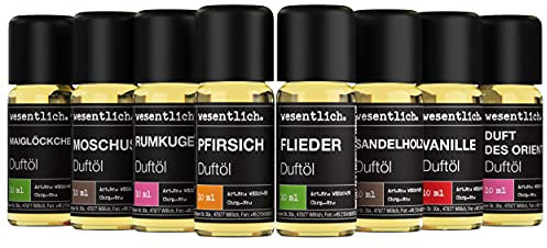 zweisam - ein Set aus 8 ausgewählten Duftölen von wesentlich. - für Duftlampe und Diffuser 8x10ml