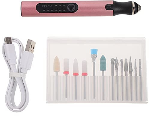 1 Set Nail Polisher Electric Nail Drill Machine Nail Drill Buffer Portable Nail Machine Gel Tools Portable Electric Multitools E108 Chargeable Pa6 Acrylic