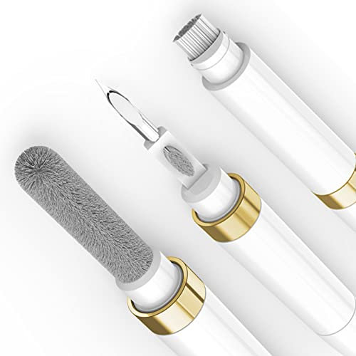 GOALSEN ECP4in1 - Kit de limpieza para Airpod equipado con una esponja flocada y una punta de bolígrafo de metal, 2 cepillos de alta densidad, fácil de limpiar, difícil de tocar, kit de limpieza de