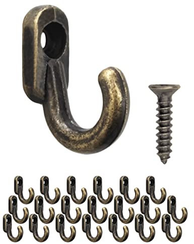Fuxxer 20 mini ganci in ferro, ganci decorativi, ganci per foto e decorazioni, bronzo