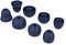 Toxaoii 8pcs Replacement Earbuds Eargels Silicone Ear Tips Compatible with Beats by dr dre, Powerbeats Pro, Beats x, Urbeats Wireless Earphone (Navy Blue)