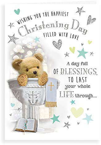 Regal Publishing Bonita tarjeta de bautizo para bebé, 9 x 6 pulgadas, C80886