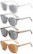 VEVESMUNDO Lesebrille mit Sonnenschutz Getönt Lesehilfe Sehhilfe Sonnenbrille Sonnenlesebrille mit sehstärke Damen Herren (+1.0, 4 Stück Sonnenlesebrillen Set A)