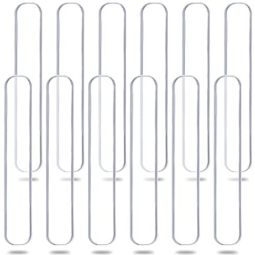 GORGECRAFT 20PCS Transparent 2.24 inch Strip Door Handle Bumper Soft Wall Protector Self Adhesive Door Knob for Wall Shield Guard Sliding Clear Door Bumpers Stopper Silencer