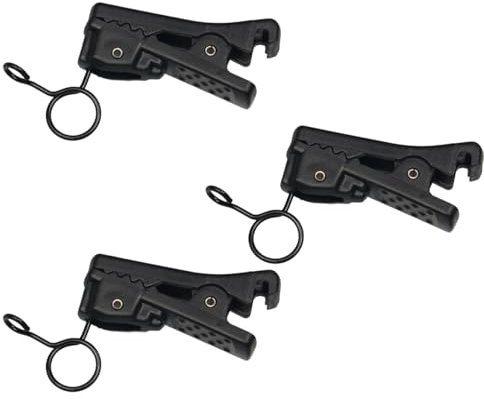 Kicada 3 clips de micrófono Lavalier ABS, clip de alambre de metal negro para Sony UWP Saramonic Sennheiser Boya Shure Lavalier micrófono de solapa, kit de repuesto de clips de micrófono de solapa de