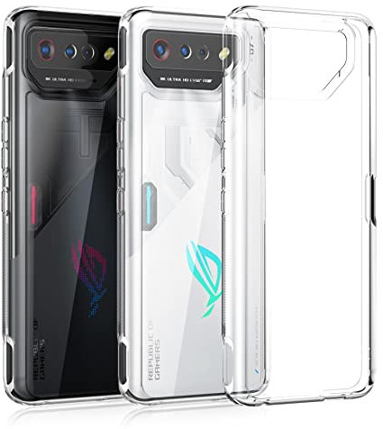 Cresee Transparente Hülle für ASUS ROG Phone 7 / ROG Phone 7 Ultimate, Stoßfest Schutzhülle mit Hartem PC Rückseite und Weichen TPU-Kanten