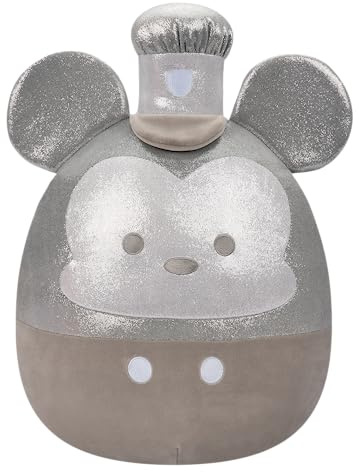 Squishmallows Originale Disney100, 35 cm, Steamboat Willie Mickey Maus, fügt Ihrem Team Steamboat Willie Mickey Mouse hinzu, ultraweiches Plüschtier