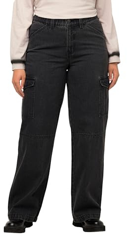 Ulla Popken, Damen, große Größen, Cargo - Denim Hose