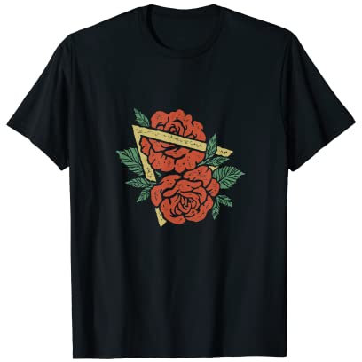 Triangel t-shirt Rose, Damen tshirt Herren, Tattoo Geschenk T-Shirt