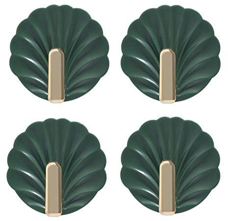 BPILOT Crochet Mural 2 Pièces En Plastique Rond Crochet Cuisine Salle De Bain Porte Manteau Patère Mur Collant Crochet Vert