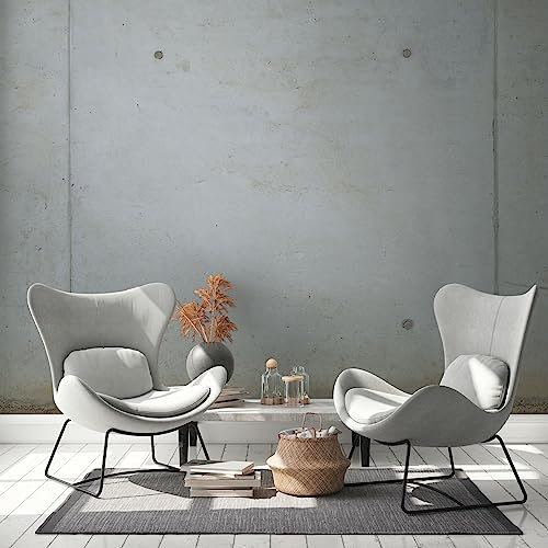 Livingwalls Vliestapete - Tapete Betonoptik in Grau - Wandtapete für verschiedene Räume - Wandbild XXL 2,80 m x 3,71 m