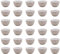 Dekorah 30 tazas sin asa de melamina, 400 ml al servicio, 680 ml por borde. Fabricado en Italia