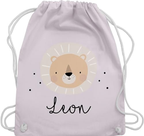 Turnbeutel Rucksack - Süßes Löwenmotiv Geschenk Löwe Geschenke Löwen I König der Tiere - Unisize - Pastell Rosa - personalisierter beutel wechselkleidung personalisierte kindergartentasche