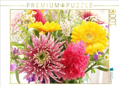 CALVENDO Puzzle Bunte Mischung mit Chrysantheme | 1000 Teile Lege-Größe 64 x 48 cm Foto-Puzzle für glückliche Stunden