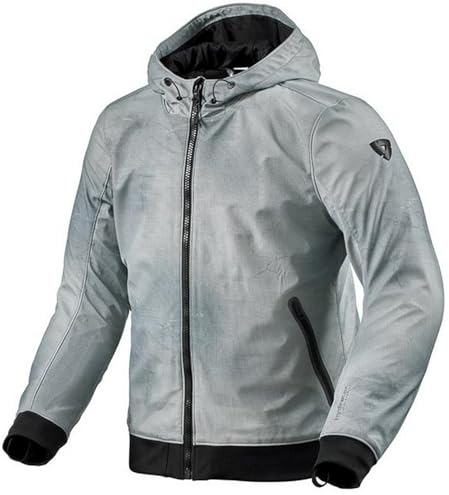 REV'IT! Revit Saros WB Motorrad Textiljacke, hellgrau/dunkelgrau/schwarz, L