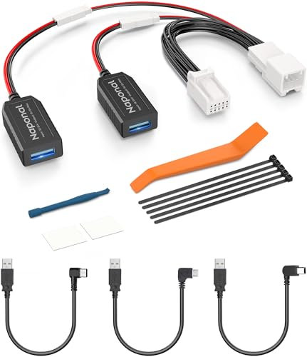 Naponal - Dash Cam GPS Power Adapter (10 Pin Type B Connector), GPS Mirror Camera Radar Charger Station for Select Toyota, Lexus, Subaru and More