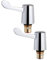 UKDD® Basin Sink Lever Head Conversion Kit 1/2 Sink Tap Basin Tap Bidet Handle Quarter Turn Valve Cartridges (Hot & Cold)