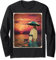 Vintage-inspirierte Sommerszene am Strand bei Sonnenuntergang Langarmshirt