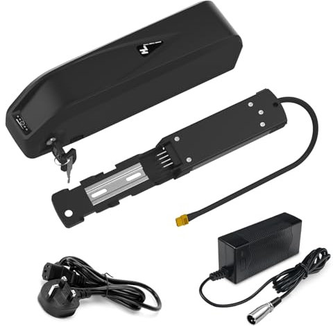 Yasco (1-3 Days Delivery) 48V 20Ah Ebike Lithium Battery, Large Capacity Rechargeable Electric Bicycle Battery with Charger, with 40A BMS Protection, 48v 20Ah Hailong03 (0-1500w Motor)