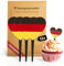 12 Stück Cupcake Fähnchen Deutschland Flaggen Herz Tortendekoration Fußball EURO Dekoration Fußballparty EM Cocktail Fahne Geschenke Fußballfans Mottoparty Kuchen Topper Muffin Deko