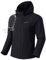 Pioneer Camp Regenjacken für Damen Outdoor Wasserdicht Wanderjacke Leicht Atmungsaktive Windjacke Abnehmbarer Kapuze Fahrrad Regenjacke Schwarz XL