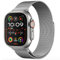 Bracelet milanais original en acier inoxydable compatible avec Apple Watch 49 mm, 46 mm, 45 mm, 44 mm, 42 mm, 41 mm, 40 mm, 38 mm, bracelet de rechange pour iWatch Ultra/Ultra 2, SE, Series 10 9 8 7 6