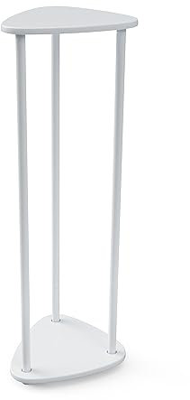 FIX 2 PLACE Verstellbare Blumensäule bis 75cm / 30in hoch Weiß - Ständer für Blumen Lautsprecherständer- Indoor & Outdoor - wetterfest - Individuell zusammensetzbarer Organizer