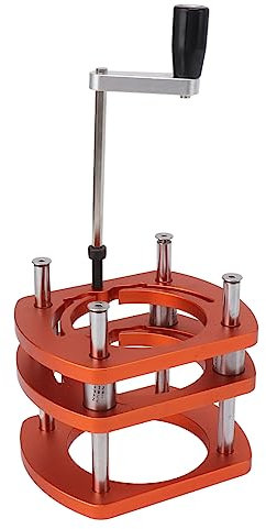 JDQTPOET Router Lift Base Aluminum Alloy Router Table Saw Insert Plate Lifting System Base Kit for Small Trimming Machines