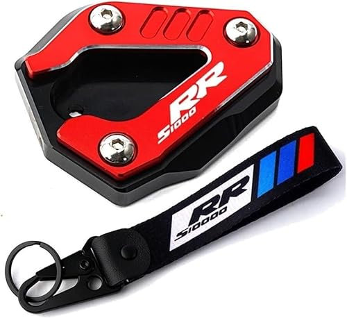 Plaque de béquille de Moto CNC, Support latéral, Extension d'agrandissement, Porte-clés for BMW for S1000RR 2019 – 2024,Stable