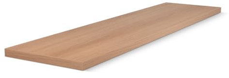 HausFux studioLINE MDF-Innenfensterbank nach Maß - 1,8 cm stark, melaminbeschichtet, mit ABS-Kante - Made in Germany - individueller Zuschnitt (Eiche Style Zimt, T x L | 15 x 50 cm)