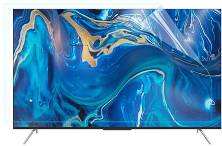 JQZWXX Anti-Glare TV Protector for 50-75Inch TV Screen Protector, Reduces Reflections TV Glare Stopper Blue Light Filtering and Bubble-Free Application,58in1269x721mm