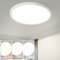 ZMH Deckenlampe LED Deckenleuchte Flach - Ø18cm Badezimmerlampe Badezimmer Dimmbar Rhombenplatte 15W Küchenlampe Rund Schlafzimmerlampe Weiß Badlampe Flurlampe für Bad Küche Flur Schlafzimmer