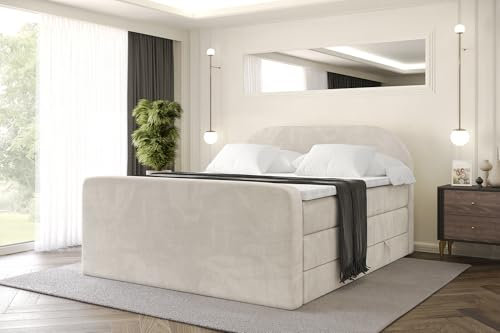 ALTDECOR Boxbett H3 H4 Matratze NOX-Z King - 200x200 - Beige