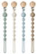 AYSYR 4er-Pack Schnullerkette Silikon,Schnullerkette Mädchen Junge,Schnullerketten Tragbarkeit,Nuckelkette und Beißring 2-in-1 Design,Pacifier Chain Zahnungshilfe Baby Leicht zu Reinigen