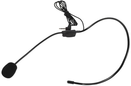 VICASKY Realistic Boys and Girls Microphone Toy Fake Headset Mic for Stage Performances Lightweight Boys and Girls Microphone Stand for Singing