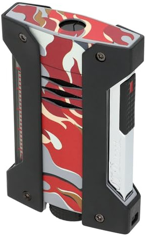 S.T. Dupont 021451 Feuerzeug Défi Extrême Camo Rot