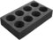 Hintyne Porte-gobelet en Mousse renforcé Anti-Collision à 8 Trous Portable et réutilisable pour Boissons pour fêtes Plats à emporter Camping-Car