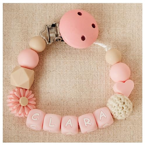 Storchenkind® - Personalisiertes Babygeschenk mit Namen – Einzigartiges Geschenk zur Geburt für Mädchen & Jungen (rosa)