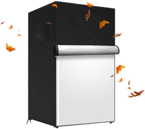 Copri Frigo per Esterno, Protezione Impermeabile E Antipolvere Con Cerniera Per Cucina Campeggio Casa E Picnic, Copri Frigo Lavabile Antipolvere per Casa Picnic Campeggio Cucina