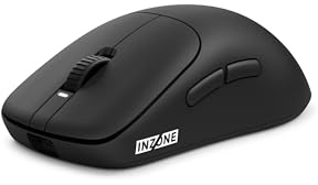 Sony INZONE Mouse-A Ultra-Lightweight 48g Wireless Gaming Mouse with Dongle, Optical Switch, 8000Hz Polling, 30K DPI Sensor, 90Hr Battery, Customizable Buttons, USB-C